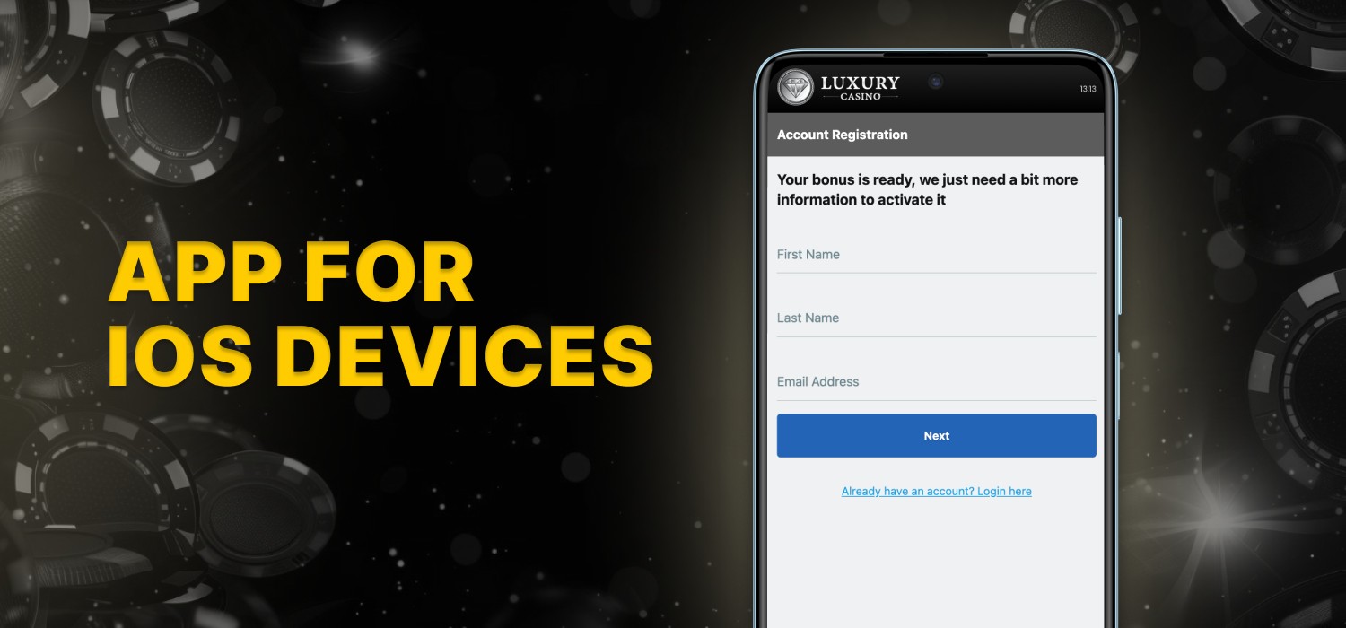 Luxury Casino app for iOS