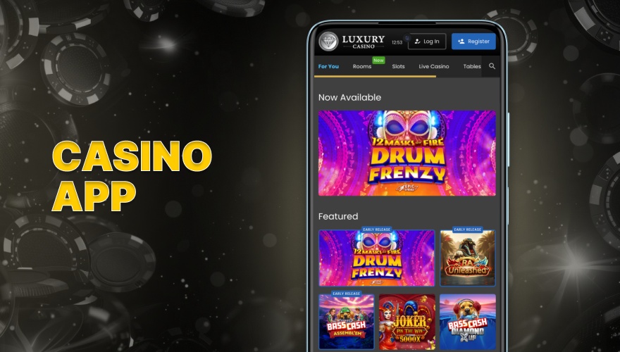 Luxury Casino app for mobile